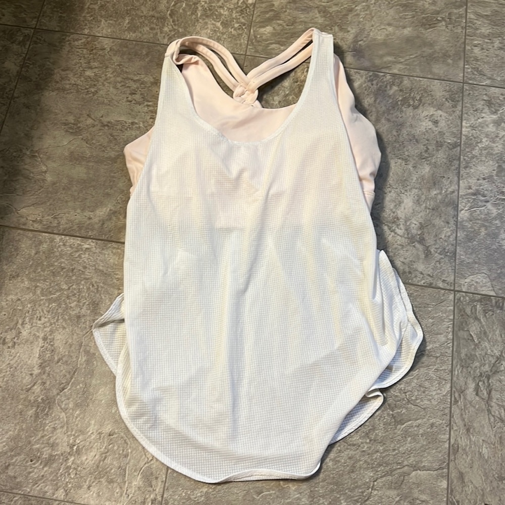 Connected sports bra/tank top